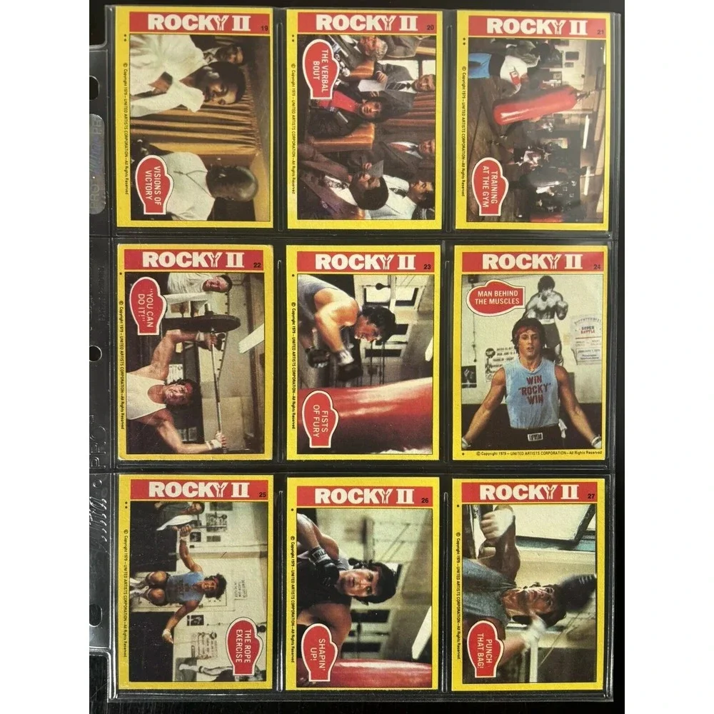 1979 Topps Rocky II 2 Complete 99 Card Trading Card Set NM Vintage Rare Stallone